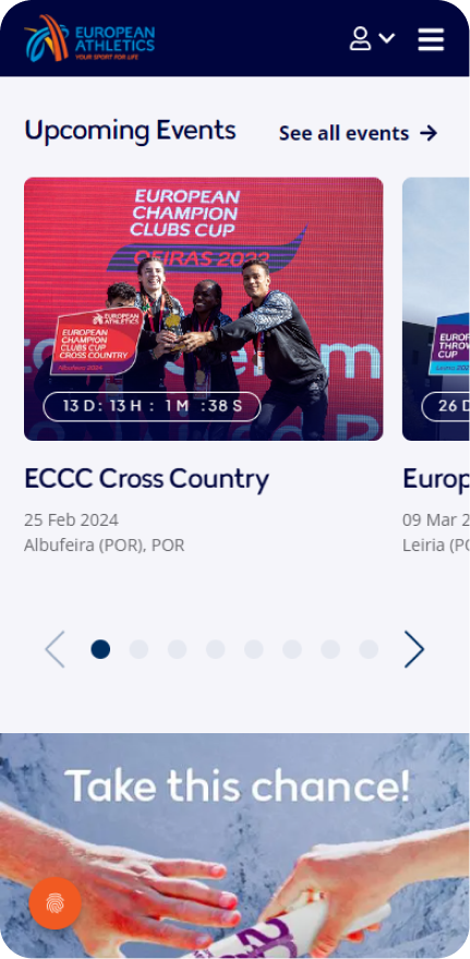 European Athletics Mobile View 5